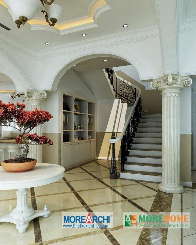 Thiết kế nội thất tân cổ điển tại biệt thự Riverside sang trọng